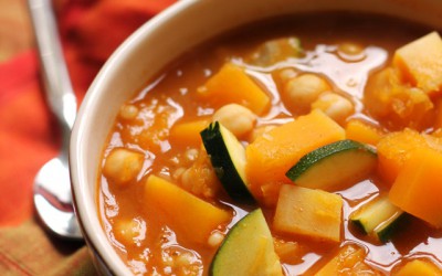Moroccan Chickpea And Butternut Squash Soup